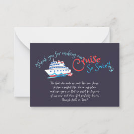 セイルクルーズをク感謝していルートに設定 ノートカード