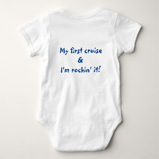 セイルクルーズシャツのセット ベビーボディスーツ (裏面)