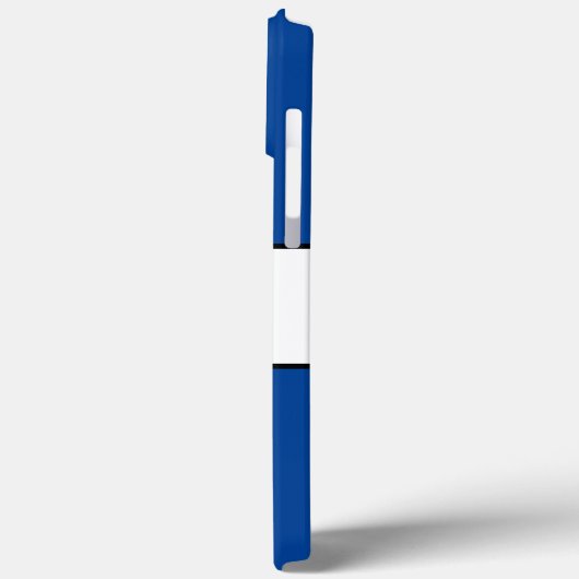 セイルスポー航海のティはっきりした深いブルーホワイトストライプ Case-Mate iPhoneケース (裏面 / 左)