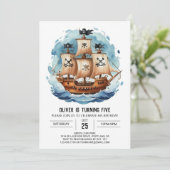 セイルズカスタムハッピーパイレーツ誕生日 招待状 (スタンド正面)