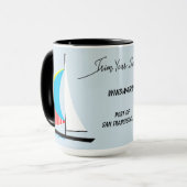 セイルズカスタム帆船 マグカップ (正面左)