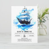 セイルズジョリーロジャーハッピーパイレーツ誕生日 招待状 (スタンド正面)
