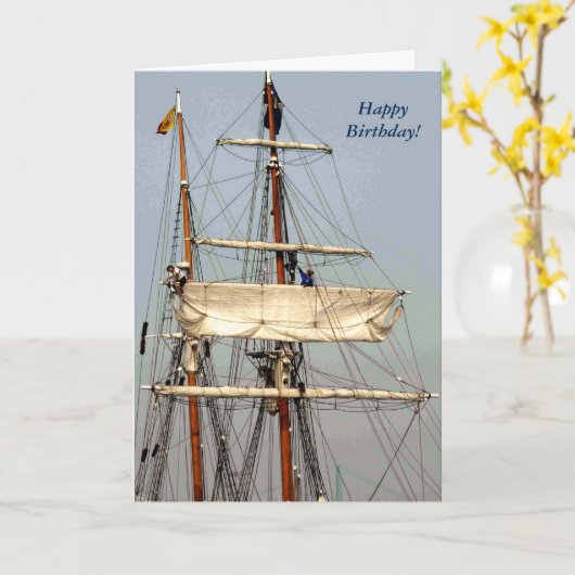 セイルズ誕生日カード カード (黄色い花)