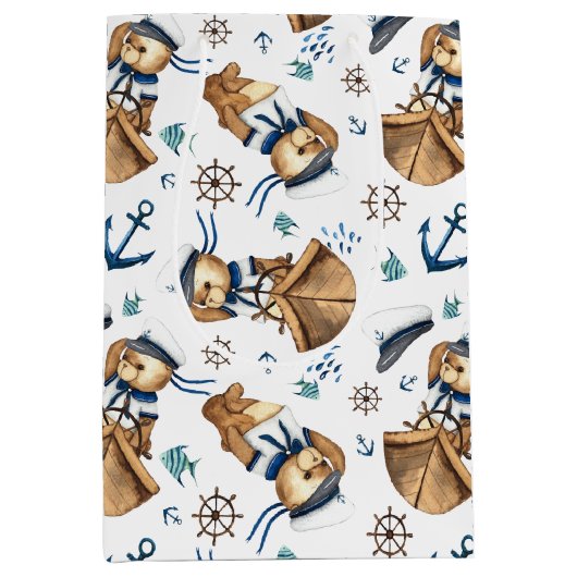 セイルテ遠くにディベアミディアム抱き枕 ミディアムペーパーバッグ (正面)