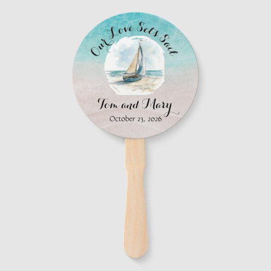 セイルハンドファンを設定 ハンドファン (正面)