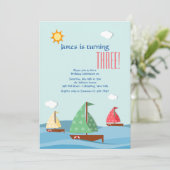 セイルボーツスリー招待状 招待状 (スタンド正面)