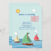 セイルボーツスリー招待状 招待状 (正面/裏面)