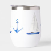 セイルボートとブルーいかり航海のワクールイン (右面)