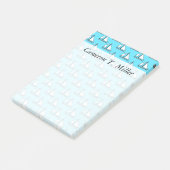 セイルボートオンブルーシーパターン|名前の追加 ポストイット (アングル)