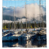 セイルボートハーバー//ディロンコロラド湖 シャワーカーテン (正面)