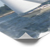 セイルボートバブルプリント ポスター (角)