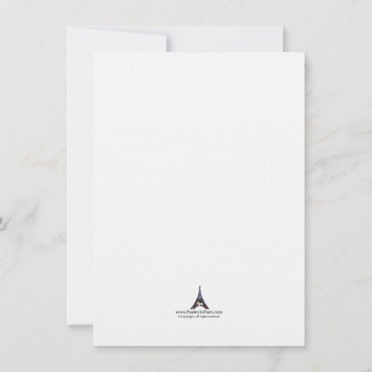 セイルボート誕生日招待状 招待状 (裏面)