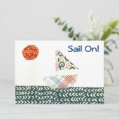セイルボート退職パーティの招待状 招待状 (スタンド正面)