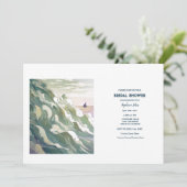 セイルボー航海のト海ア結婚ートブライダルシャワー 招待状 (スタンド正面)