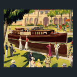 セイルモーターボートヴィンテージ航海のアンティーク ポスター<br><div class="desc">この画像はもともと1930年のドッジボート広告の一部だった。今日は、家、オフィス、間の旅に最適な製品の新しい生活を呼吸する。</div>