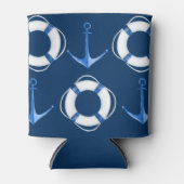 セイルライフ遠くにリングや輪およびいかりライフセーバー 缶クーラー (正面)