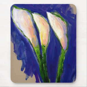 セイルリリー花絵画のアートマウスパッド マウスパッド