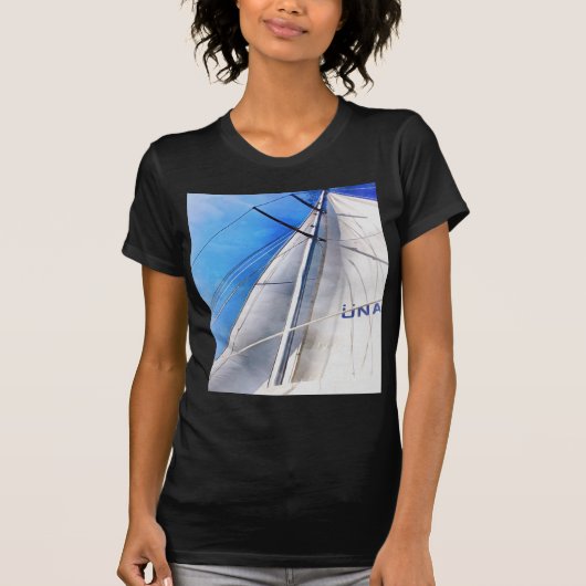 セイル保スの風のアクリル美術 Tシャツ (正面)
