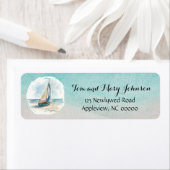 セイル結婚の差出人住所ラベル ラベル (インサイチュ)