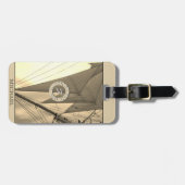 セイル航海のズモノグラム両面 ラゲッジタグ (正面横)