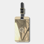 セイル航海のズモノグラム両面 ラゲッジタグ (正面縦)