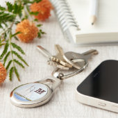 セイル航海のボートシー海海賊キーチェーン キーホルダー (側面)