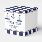 セイル航海のボート赤ちゃんシャワー愛用ボックス フェイバーボックス (正面サイド)