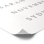 セイル航海のヨットAny Year Anniversary Welcome ポスター (角)