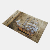 セイル遠くにス航海の- ドアマット (アングル)