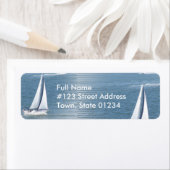 セイル遠くに差出人住所ラベル ラベル (インサイチュ)