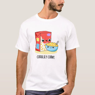 セイレアリーcornyおもしろいミルクのシリアルのパン tシャツ