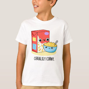 セイレアリーcornyおもしろいミルクのシリアルのパン tシャツ