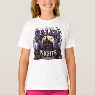 セイレムの夜 魔法使いのハロウィン 廃墟の館 Tシャツ