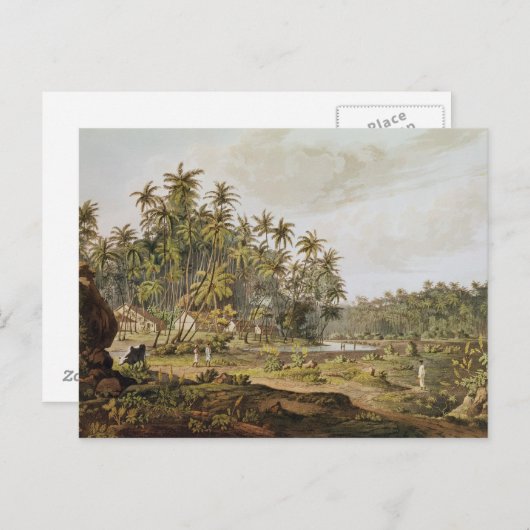 セイロンのポイントデュガレ付近を表示 ポストカード (正面/裏面)