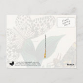 セイロンツリーニンフバタフライ&アケロンティアモス ポストカード (裏面)