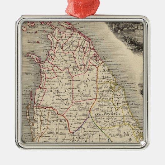 セイロン島 メタルオーナメント (正面)