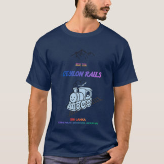 セイロン鉄道 スリランカ トレイン トラベル Tシャツ
