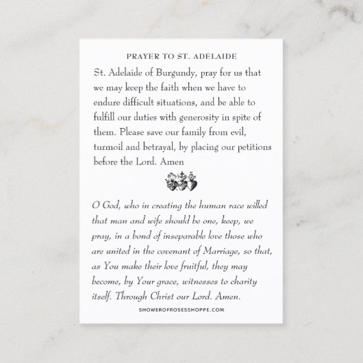 セイントアデレード二期結婚の保護者 名刺 (裏面)