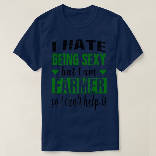 セイーすごい農家農おもしろい場労働者ランド Tシャツ (デザイン正面)