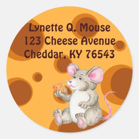 セイ・チーズ ラウンドシール (正面)