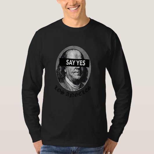 セイYesベンジャミン100ドル紙幣スタイルVer Tシャツ (正面)