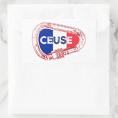 セウスフランスロック登山カラビナー 長方形シール (バッグ)