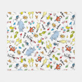 セウス博士の世界 フリースブランケット (正面(横))