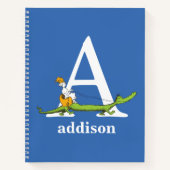 セウス博士のABC：手紙A – 白 |名前の追加 ノートブック (正面)