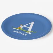 セウス博士のABC：手紙A – 白 |名前の追加 ペーパープレート (アングル)