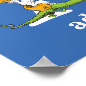 セウス博士のABC:手紙A – 白 |名前の追加 ポスター (角)