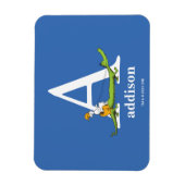 セウス博士のABC:手紙A – 白 |名前の追加 マグネット (縦)