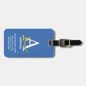 セウス博士のABC:手紙A – 白 |名前の追加 ラゲッジタグ (正面横)