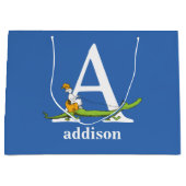 セウス博士のABC：手紙A – 白 |名前の追加 ラージペーパーバッグ (正面)