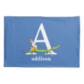 セウス博士のABC:手紙A – 白 |名前の追加 枕カバー (裏面)